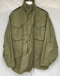 Vintage Militär M65 Feldmantel mit Kapuze Satin OG-107 Größe M lang - Bild 1 von 15