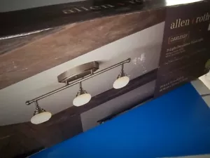 NEW Allen Roth 3-Light 24-in Antique Pewter LED Track Bar Fixed Track Light Kit - Picture 1 of 1