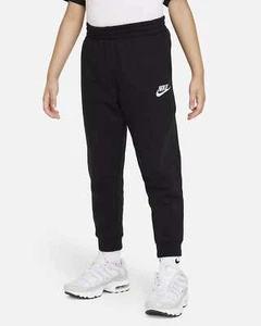Nuevos pantalones deportivos Nike de vellón negros para niños XS, S, M, L, 4, 5, 6, 7 precio de venta sugerido por el fabricante 48 USD - Imagen 1 de 8