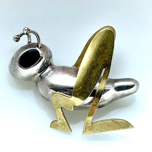 Broche prendedor TAXCO Sterling Cricket Grasshopper vintage firmado TG-155 MÉXICO 925 - Imagen 1 de 7