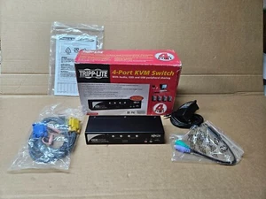 Tripp-Lite B006-VU4-R 4Port USB KVM Switch W/ USB Cable included 1 YR Warranty - Picture 1 of 2