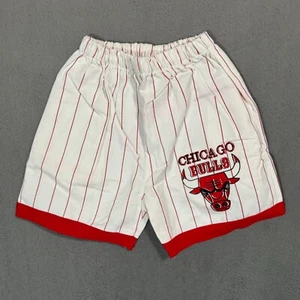 Pantaloncini corti a righe Chicago Bulls vintage anni 80 NBA basket XS YOUTH bambini - Foto 1 di 10