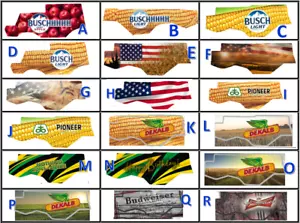 30 Decals for 1/64 Combines: JD X9, CIH 9250, New Holland CR.90 - Picture 1 of 3