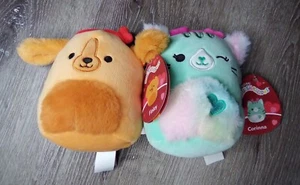 Coppia Squishmallow San Valentino Finley e Corinna 6 pollici nuovi con etichetta - Foto 1 di 2