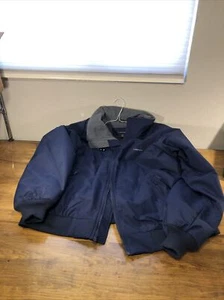 Lands End Mens Size XL 46-48 Blue Jacket Fleece Lined Full Zip Coat - Picture 1 of 6