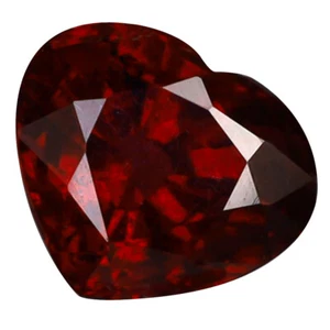 1.44 ct  Heart Cut (7 x 6 mm) Tanzania Purplish Pink Rhodolite Garnet Gemstone - Picture 1 of 1