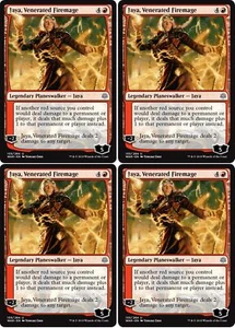 MTG - 4x JAYA, VENERATED FIREMAGE - War of the Spark (U) - Picture 1 of 1