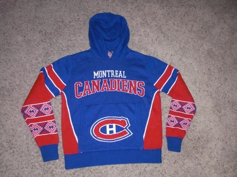 MONTREAL CANADIENS double sided Sweater Hoodie youth Large Cover