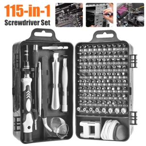 115 in 1 Precision Screwdriver Set Computer Laptop Repair Tool Kit Magnetic Bit - Picture 1 of 11
