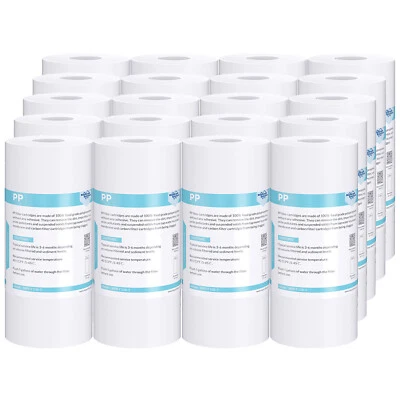 20 Pack 10"x4.5" 5 Micron Whole House RO Sediment Water Filter Big Blue Replace - Image 1 of 4