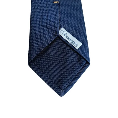 Sanseverino, cravatta in seta e cotone vintage. - Immagine 1 di 4