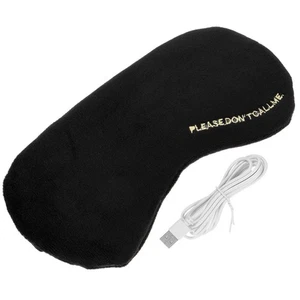 USB Heated Eye Mask Black Soft Lint Material for Sleeping - Picture 1 of 12
