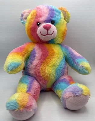 Build A Bear Workshop Bear 17" Plush Stuffed Animal Tie Dye Waves Very Clean - Image 1 of 4
