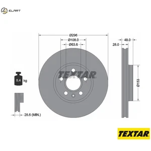 2x BRAKE DISC 92287505 FOR VOLVO ASIA B420T2/4204T31/4204T23/4204T44 2.0L 4cyl - Picture 1 of 9