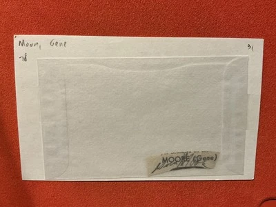 GENE MOORE🔥🔥MLB Debut 8/24/27 Philadelphia Phillies🔥🔥RARE AUTO🔥🔥🔥 - Image 1 of 2