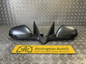 2008-12 Volvo V50 FACELIFT Offside & Nearside Powerfold Wing Mirror GREY LED IND - Picture 1 of 24