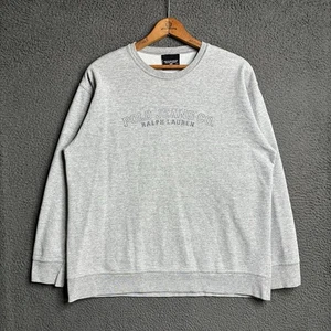Vintage Ralph Lauren Polo Jeans Co Sweatshirt Medium Gray Crewneck Made In USA - Picture 1 of 10