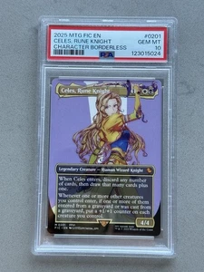 ~ PSA 10 ~ Celes Rune Knight #201 Borderless Mythic MTG Final Fantasy FIN - Bild 1 von 2