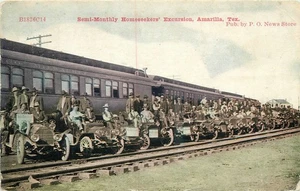 Postal semimensual de excursión Homeseekera Amarillo Texas c1910 25-7616 - Imagen 1 de 2