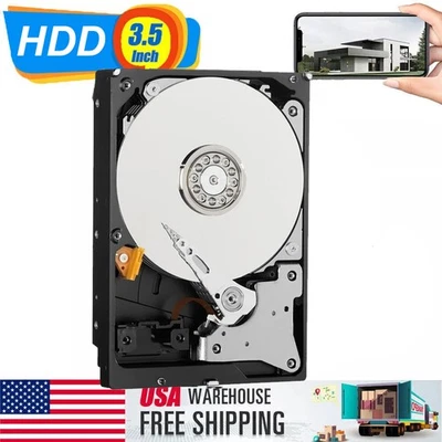 1TB Hard Drive SATA 3.5 HDD For Outdoor Home Security Camera System CCTV NVR DVR - Image 1 of 4