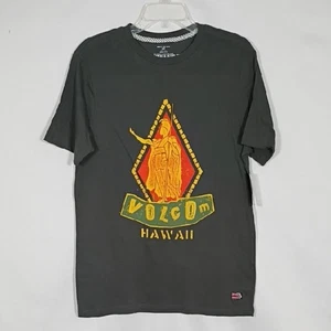 NWT Volcom Men's Kingdom Hawaii Short Sleeve Organic Cotton Sz Medium Modern Fit - Picture 1 of 11