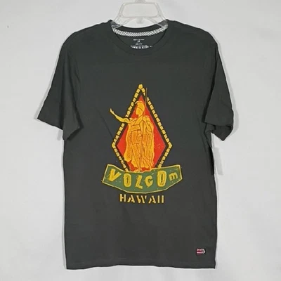 NWT Volcom Men's Kingdom Hawaii Short Sleeve Organic Cotton Sz Medium Modern Fit - Image 1 of 4