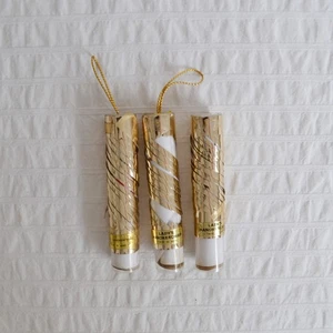 3 Vintage Christmas Tree Decoration Gift Ladies Handkerchiefs Novelty Ornament - Picture 1 of 7