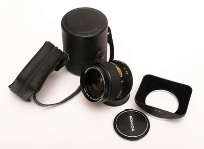 Lente Gran Angular A+ Konica Hexanon AR 24mm f/2.8 EE con Capucha, Fundas Digi Adaptables Foto 1 de 4