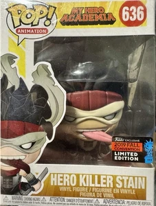 Funko Pop! MHA Hero Killer Stain NYCC 2019 Official Con Sticker #636 w/Protector - Picture 1 of 3