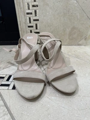 BP. Zapatos para mujer sandalias de gamuza rubor Lula tacón bloque con cordones nuevos sin etiquetas talla 10 Foto 1 de 4