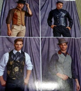 *NUOVI GIUBBOTTI DA UOMO COSTUME VITTORIANO CORSETTO motivo da cucito taglia XL circonferenza petto 46-52 UC - Foto 1 di 1