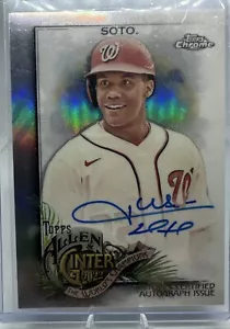 2022 ALLEN GINTER CHROME JUAN SOTO AUTO Washington Nationals Padres Yankees - Picture 1 of 2