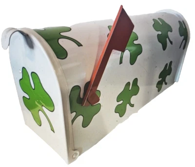 JUMBO iRish Shamrock MAILBOX ~ SHAMROCK LOVERS MUST HAVE, IRISH COLLECTIBLES - Image 1 of 3