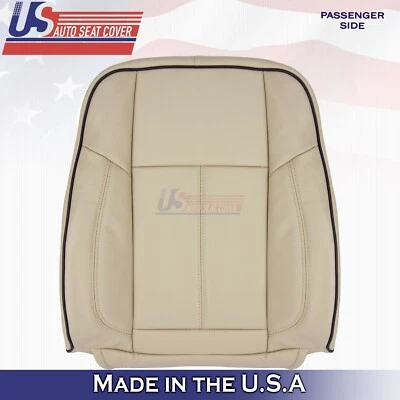 2006 2007 2008 2009 2010 Fit Hummer H3 Passenger Side Top Leather Seat Cover Tan - Image 1 of 4