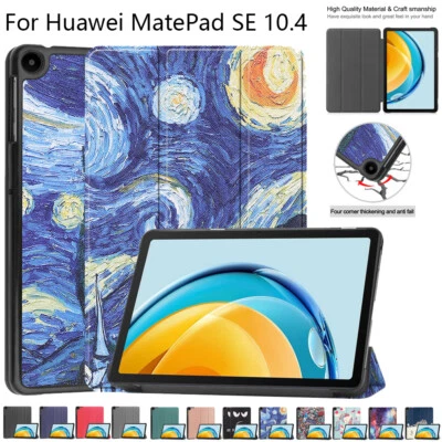 Slim PU Leather Case For Huawei MatePad SE 10.4 Tablet PC Shockproof Stand Cover - Image 1 of 4