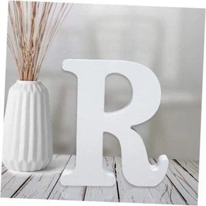 4 Inch White Wood Letters Unfinished Wood Letters for Wall Decor Decorative R - Picture 1 of 8