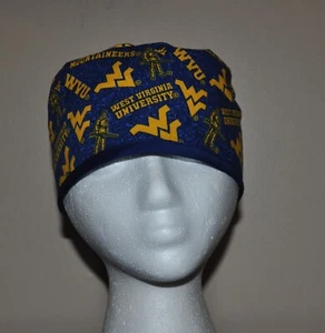 Men's University of West Virginia Mountaineers Scrub Cap/Hat -One Size Fits Most - Picture 1 of 3
