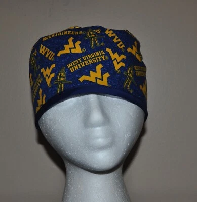 Men's University of West Virginia Mountaineers Scrub Cap/Hat -One Size Fits Most - Image 1 of 3