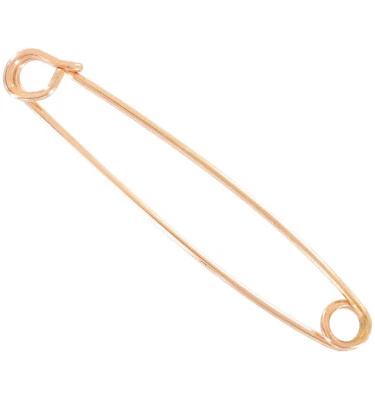 Ky & Co Hecho en EE. UU. Estilo de Seguridad Collar Prendedor Para Hombres Nuevo Tono Oro Rosa Barra 2 1/2" Foto 1 de 2