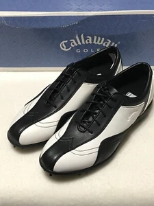 Callaway Women's X-Series HERZ Leather Golf Shoes 5 M White & Black NEW NOS - Picture 1 of 7