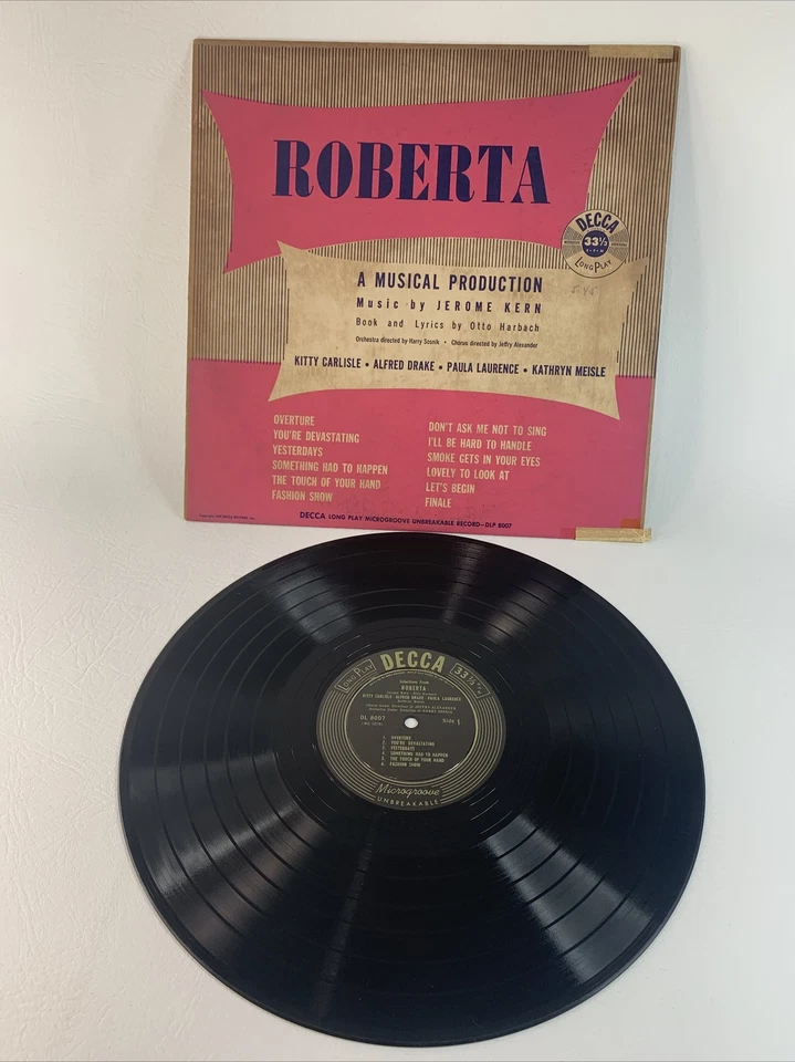 ROBERTA by JEROME KERN Vinyl LP DL 8007 Mono Decca 1949 Record  - Imagem 1 de 4
