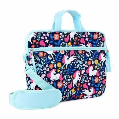 Wonder Nation Niñas UNICORNIO Jardín Laptop Estuche Hombro y Asa Llevar NUEVO Foto 1 de 4