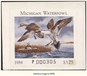 Estampilla de pato de Michigan D2K 1984 $3,75 - Imagen 1 de 1