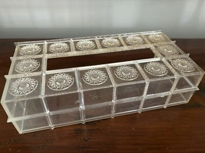 Cubierta de caja Kleenex de tejido acrílico de colección años 70 Star Burst Foto 1 de 4