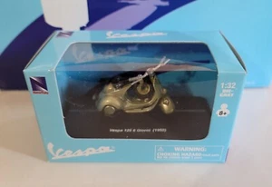 NIB New-Ray 1952 Vespa 125 6 Giorni Green Scooter 1:32 diecast model toy - Picture 1 of 2