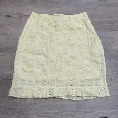 Falda informal amarilla con ojales Nasty Gal para mujer talla 10 o mediana Italia algodón Foto 1 de 4