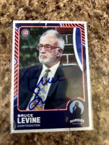 Bruce Levine signiert 2023 Chicago Cubs Convention Festzelt Sports Network Auto - Bild 1 von 1
