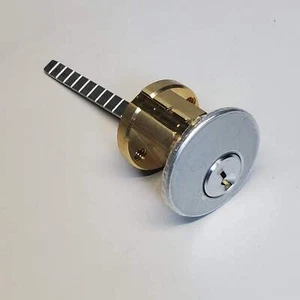 ILCO Brass Keyway Rim Cylinders 1-1/8" Length Conventional Core 7075SC10-26D-426 - Picture 1 of 4