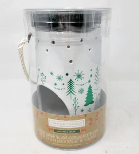 Yankee Candle Balsam and Cedar Winter Trees Luminary Teelichthalter & 4 Kerzen - Bild 1 von 5