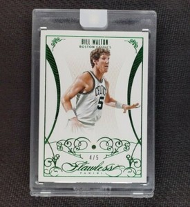 2013-14 Panini Flawless #68 Bill Walton Emerald 4/5 - Boston Celtics! SSP!